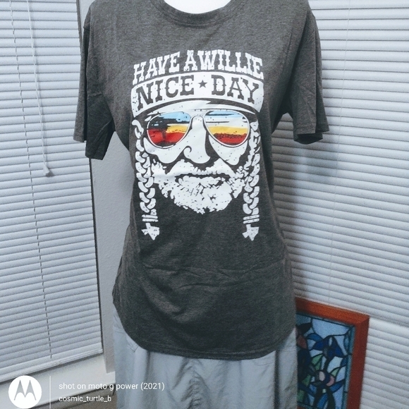 New Have a Willie Nice Day Graphic Short Sleeve T-Shirt Top Women - Picture 5 of 7